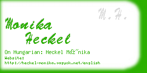 monika heckel business card
